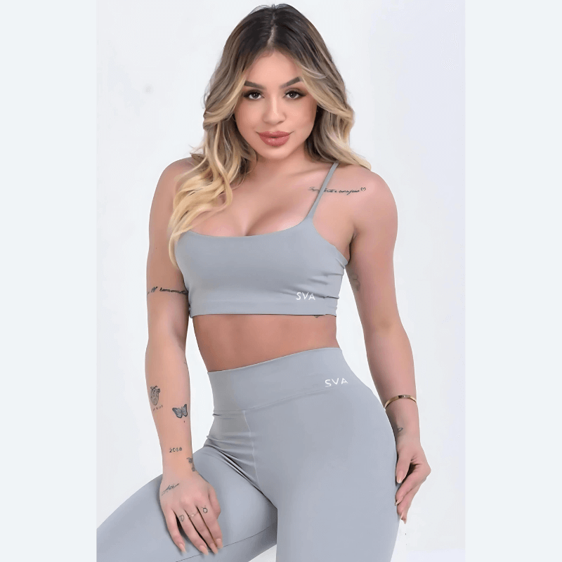 Cropped Thais Gris