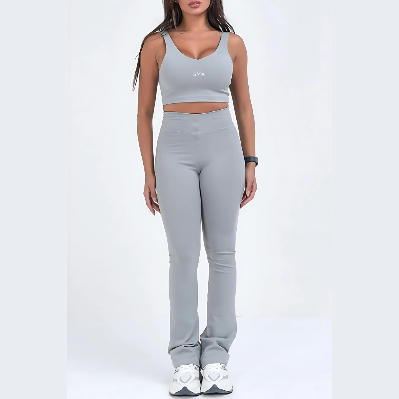 Calzas Deportivas Pantalón de Campana Basic Gris